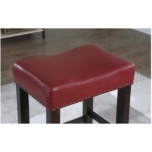 American Woodcrafters Jersey Backless Barstool in Crimson - All