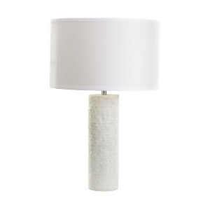 Dimond Lighting Rough Marble Table Lamp In White - All