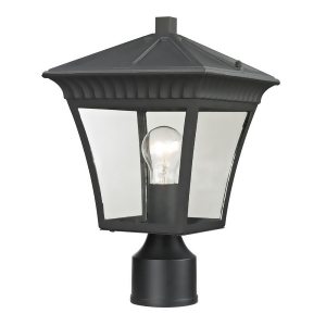Thomas Ridgewood 1 Light Outdoor Post Lamp In Matte Textured Black - All