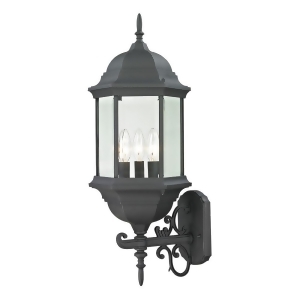 Thomas Spring Lake 3 Light Outdoor Wall Sconce In Matte Textured Black - All