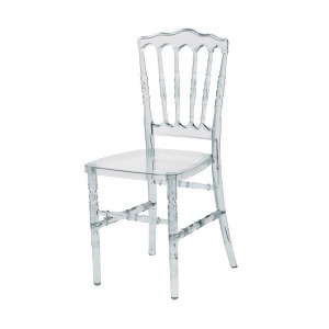 Csp Napoleon Clear Polycarbonate Stackable Chair - All