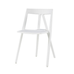Csp Milan Resin Polypropylene Stackable Event Chair in White - All