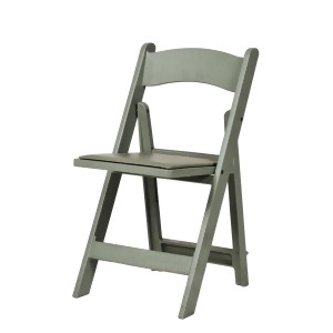Csp 1000 lb. Max Flint Gray Resin Folding Chair - All