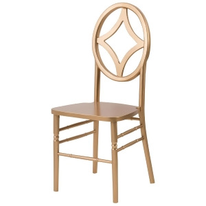 Csp Veronique Stackable Diamond Dining Chair in Gold - All