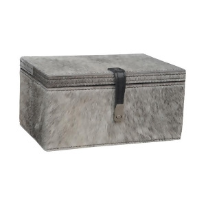 Dimond Home Grey Hairon Leather Box Small - All