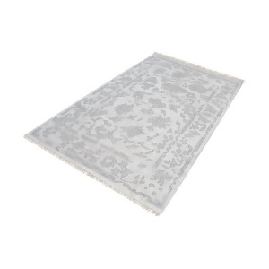 Dimond Home Harappa Handknotted Wool Rug In Silver And Ivory - All