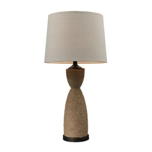 Dimond Lighting Wrapped Rope 1 Light Table Lamp in Dark Brown And Sandstone - All