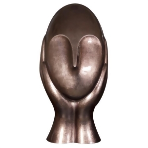 Howard Elliott Contemporary Pewter Head Sculpture - All