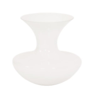 Howard Elliott Flared White Glass Vase - All