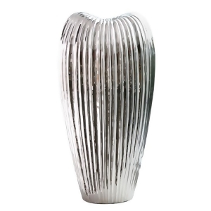Howard Elliott Ribbed Electroplated Ceramic Vase Tall - All
