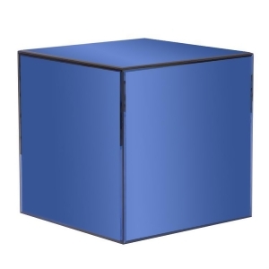 Howard Elliott Blue Mirrored Cube Table - All