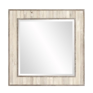 Howard Elliott Sawyer Wood Plank Square Mirror - All