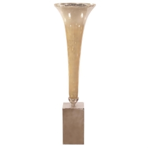 Howard Elliott Caramelized Antique Glass Fluted Vase Large - All
