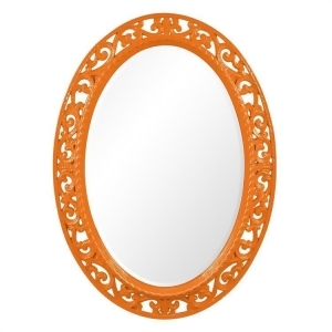 Howard Elliott Suzanne Glossy Orange Mirror - All