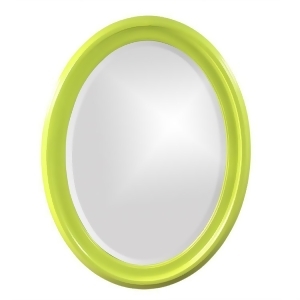 Howard Elliott George Glossy Green Oval Mirror - All