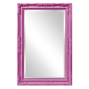 Howard Elliott Queen Ann Rectangular Glossy Hot Pink Mirror - All