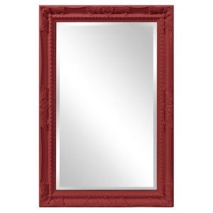 Howard Elliott Queen Ann Rectangular Glossy Red Mirror - All