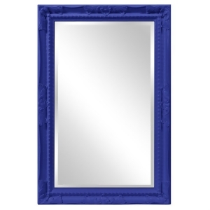 Howard Elliott Queen Ann Rectangular Glossy Royal Blue Mirror - All