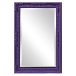 Howard Elliott Queen Ann Rectangular Glossy Royal Purple Mirror - All