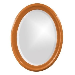Howard Elliott George Glossy Orange Oval Mirror - All