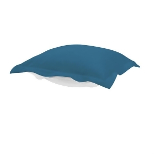 Howard Elliott Patio Seascape Turquoise Puff Ottoman Cushion - All