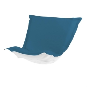 Howard Elliott Patio Seascape Turquoise Puff Chair Cushion - All