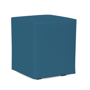 Howard Elliott Patio Seascape Turquoise Universal Cube Ottoman - All