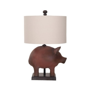 Guild Master 3516511 Terracotta Pig Lamp - All