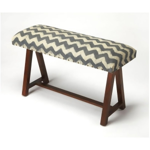 Butler Accent Seating Keating Zig Zag Upholstered Bench - All