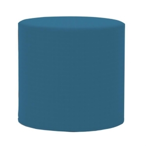 Howard Elliott Patio Seascape Turquoise No Tip Cylinder Ottoman - All