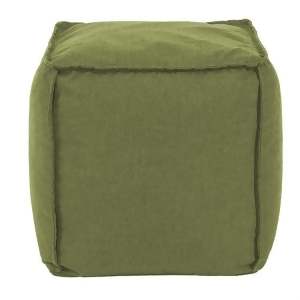 Howard Elliott Patio Seascape Moss Patio Square Pouf - All