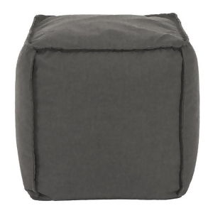 Howard Elliott Patio Seascape Charcoal Patio Square Pouf - All