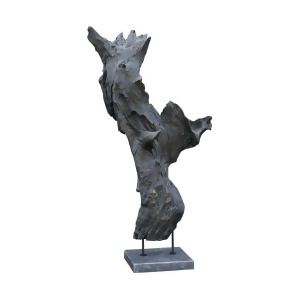 Moes Home May Teak Sculpture Weathered Grey - All