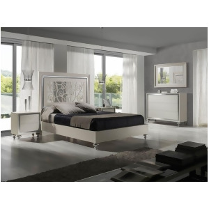 J M Furniture Alba Platform Bed in Natural Oak Veneer - All