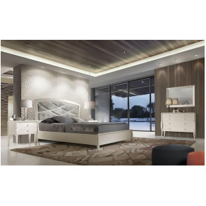 J M Furniture Valeria Platform Bed in Natural Oak Veneer - All