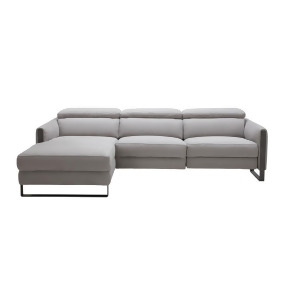 J M Furniture Antonio Sectional in Left Hand Facing in Chalk - All