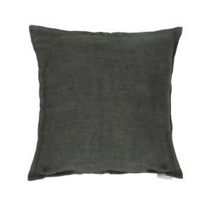 Moes Home Lemmy Linen Feather Cushion Charcoal 20X20 - All