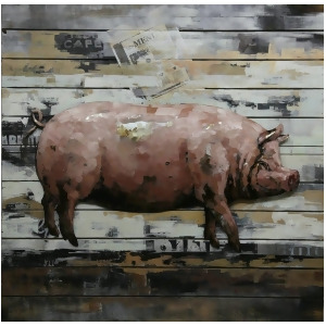Moes Home Country Pig Wall Decor - All
