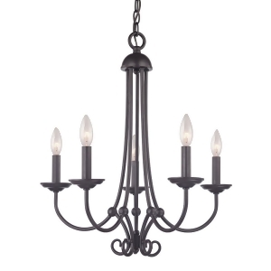 Thomas Williamsport 5 Light Chandelier In Oil Rubbed Bronze - All