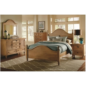 Sunset Trading Vintage Casual 5 Piece Panel Bedroom Set in Plantation Maple - All