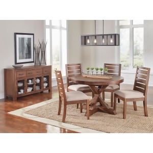 A-america Anacortes 6 Piece Oval Pedestal Dining Room Set w/Upholstered Chairs i - All
