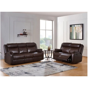 Global Furniture U9303c 2 Piece Reclining Living Room Set in Brown - All