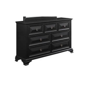 Global Furniture Carter Dresser w/Mirror in Black - All