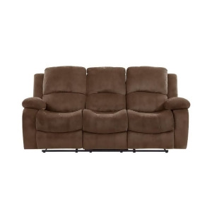 Global Furniture U3118c Extra Plush Coffee Reclining Sofa w/Drop Down Table - All