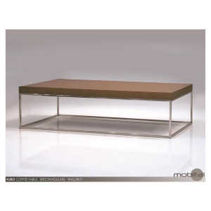 Mobital Kubo Rectangular Coffee Table In Natural Walnut - All