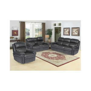 Sunset Trading Luxe Leather 3 Piece Reclining Living Room Set w/Power Headrests - All