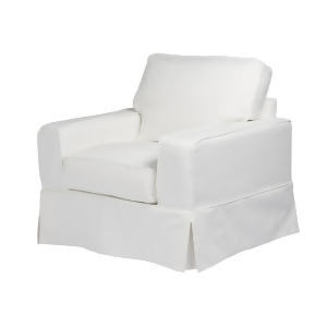 Sunset Trading Americana Chair Slip Cover Set Only Performance White - All