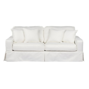 Sunset Trading Americana Sofa Slip Cover Set Only- Performance White - All