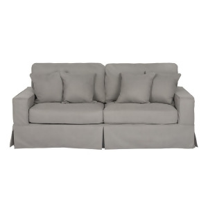 Sunset Trading Americana Sofa Slip Cover Set Only- Performance Gray - All