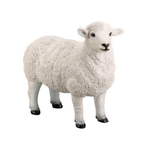 Moes Home Dolly Sheep Statue White In White - All